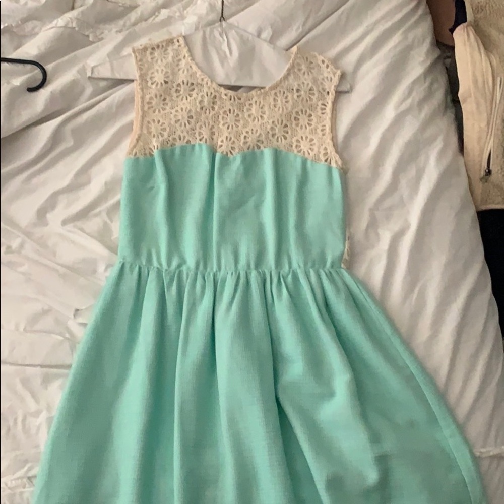 Mint Green Lace dress